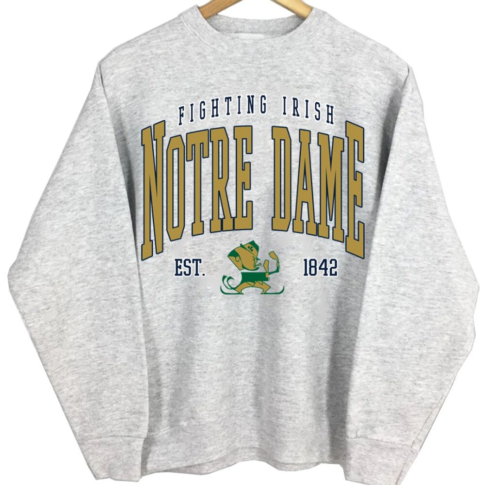 NCAA Notre Dame Fighting Irish Varsity Teams Sweatshirt Shirt Sweater Retro